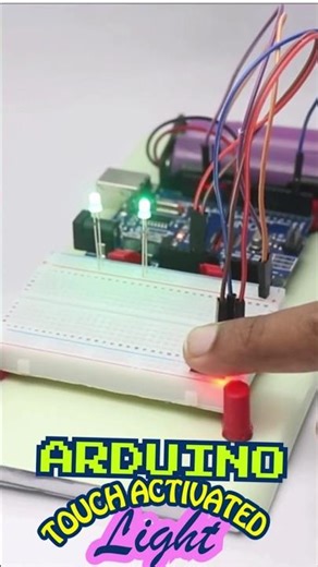 Arduino and Touch Sensor Light Project #arduino #arduinoproject #diy