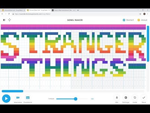 Stranger Things Theme- Chrome Music Lab