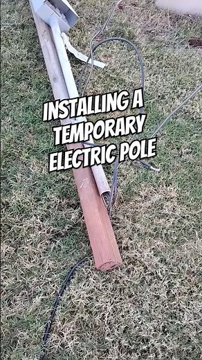 How to install a temp pole for new construction#howto#electricalapprentice#electrican#electrical