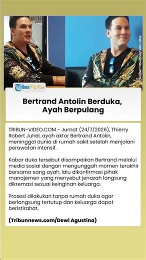Ayah Bertrand Antolin Meninggal Dunia, Keluarga Gelar Prosesi Kremasi Tanpa Rumah Duka