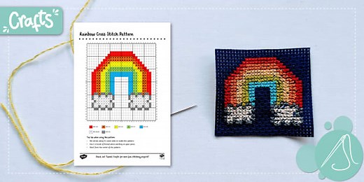 Rainbow Cross Stitch Pattern