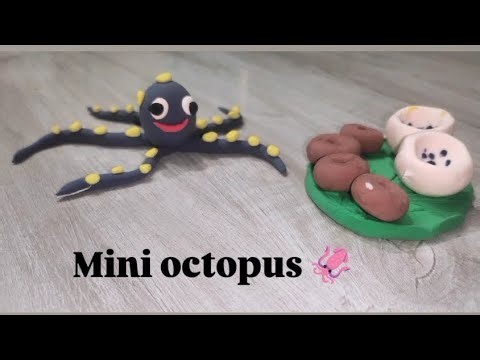 How to make 👉 miniature 💜octopus 🐙#minecraft #diy #clayart