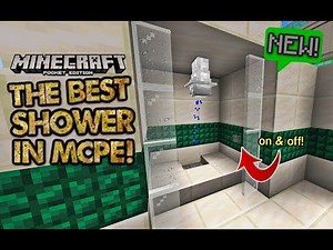 🚿 Minecraft: How to make a Working Shower! Command block Trick Tutorial!