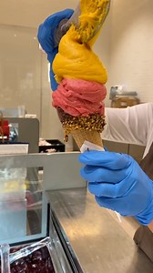 Chocolate Fountain Gelato Cone! 😱🍦🍨🍫 | Foody Fetish