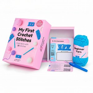 Crochet Stitch Cards Kit for Beginners: 25 Video Tutorials - Etsy