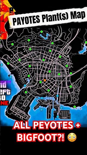 ALL Peyote Plant Locations in GTA Online 🌿 + SECRET BIGFOOT Spawn 🐺