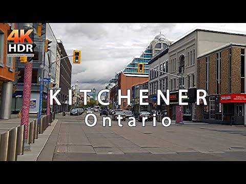 4K Kitchener Ontario: A Virtual Walking Tour Of Kitchener Downtown [4K HDR 60 FPS]