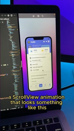 How to create animated scrollview that animate other components?