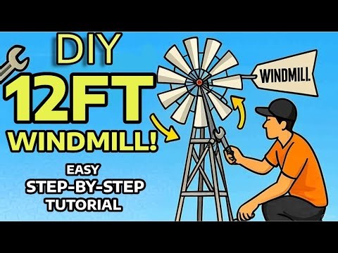 Wingard's 12ft Windmill Assembly! Full Tutorial