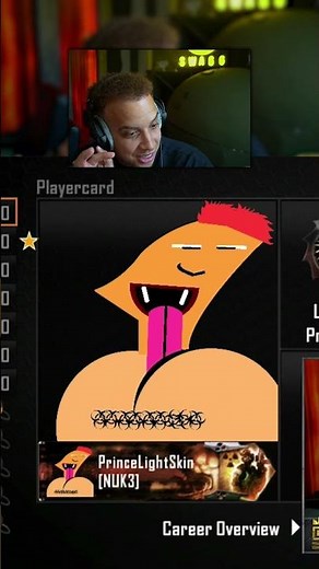 Ali-A reacts to my emblem on BO2 😭