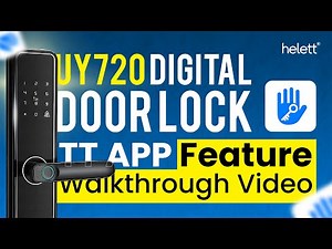 UNIY UY720 Digital Door Lock: App Feature Walkthrough (Pairing, Fingerprint, PIN, Bluetooth)