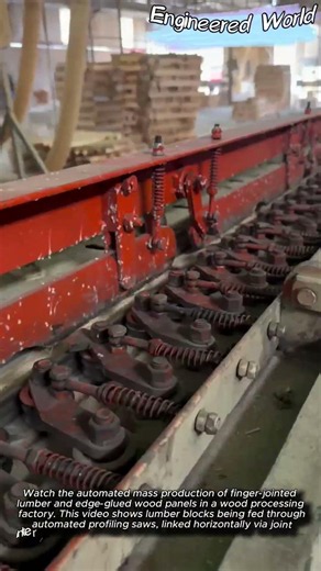 Automated Production of Wood Panels #worker #process #timber #woodwork #industry