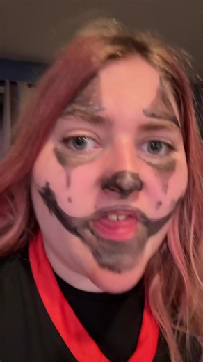 I did not use the right makeup but idc#icp #juggalo #makup #clown #playwithme