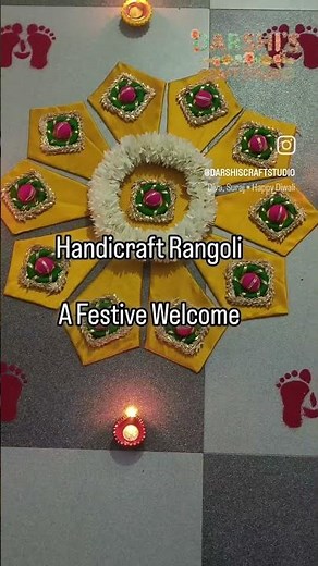 Handicrafts rangoli, Diwali, festival decoration, Rangoli,