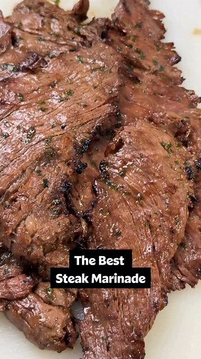 This marinade is the 🔑 to a perfect skeak! There’s a reason this steak marinade got its name. It’s herby, citrusy, and has a kick from the hot pepper sauce! Continue reading or click the link in the @allrecipes bio for the recipe. 👇 Ingredients: ½ cup olive oil ⅓ cup soy sauce ⅓ cup fresh lemon juice ¼ cup Worcestershire sauce 3 tablespoons dried basil 1 ½ tablespoons garlic powder 1 ½ tablespoons dried parsley flakes 1 teaspoon ground white pepper 1 teaspoon dried minced garlic (Optional) ¼ t