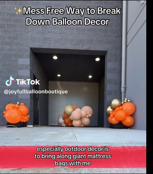 Mess Free Balloon Break Down Tip