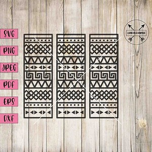Patrón azteca svg, patrón tribal svg, impresión de arte tribal, arte de pared tribal, imágenes prediseñadas nativas americanas, pegatinas nativas americanas, forja luminosa, dxf - Etsy España