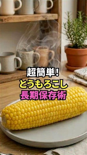 【農家直伝】レンチン+冷凍でトウモロコシを長期保存する方法！