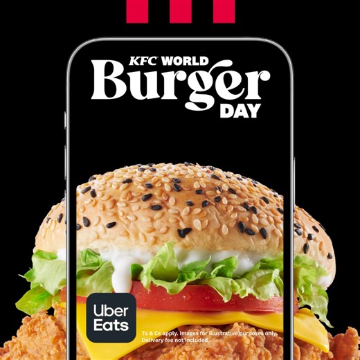 Unlock a FREE KFC burger on @UberEats_ZA! this World Burger Day! Check out our awesome KFC Burger Finder filter to uncover your burger match -- share your filter fun, tag @KFCSouthAfrica & stand to win a FREE R60 burger voucher! Ts & Cs apply. | KFC