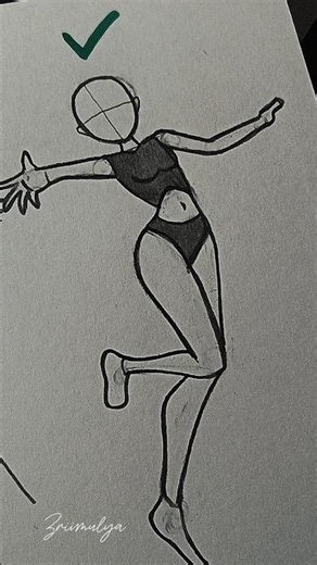 How to draw Female body pose tutorial #howtodraw #art #stickman #drawing #tutorial