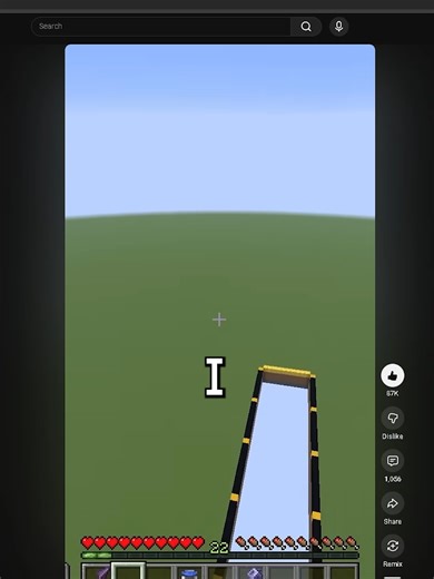 Crossing 700 Blocks Without Jumping in Minecraft