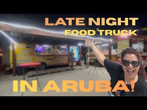 Late Night Food in Aruba 🇦🇼 | Julio’s Corner Authentic Venezuelan Street Food