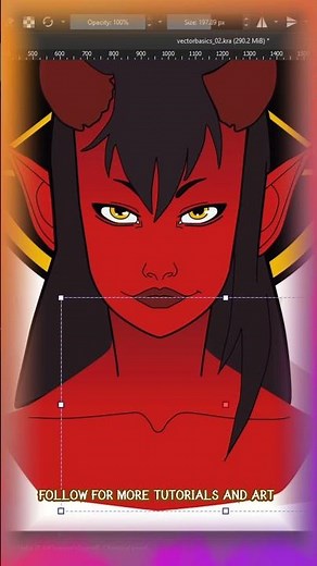 How to Use Gradients in Vectors - 1 Minute Krita Tutorial