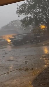 A powerful hailstorm slammed into Portland, Texas on November 1st, 2025, bringing massive hail up to three inches wide. The sudden storm darkened the skies within minutes, leaving behind broken windshields, damaged roofs, and shocked residents. According to the National Weather Service, this was one of the strongest hail events in South Texas this season. 📍 Location: Portland, Texas, USA 📅 Date: November 1, 2025 #hailstorm #Texas #Portland #weather #storm #hail #severeweather #worldweather #na