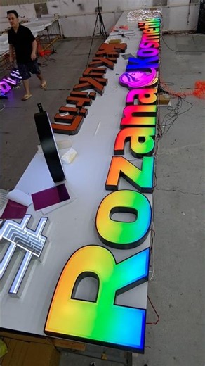 Color-changing neon lights - classy during the day, stunning at night#LEDsign #BusinessSign #ledsign