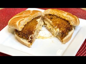 Crispy Breaded Pizza Burger - The Ultimate Pizza Burger Recipe