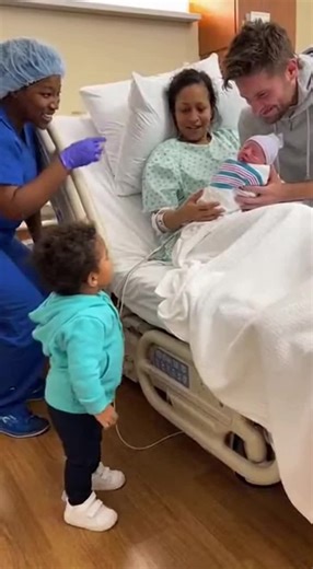 Toddler's Hilarious Reaction to Newborn Baby