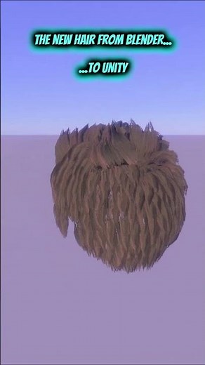 The new hair exported from Blender to Unity #gamedev #indie #wip #hair #shaders #look