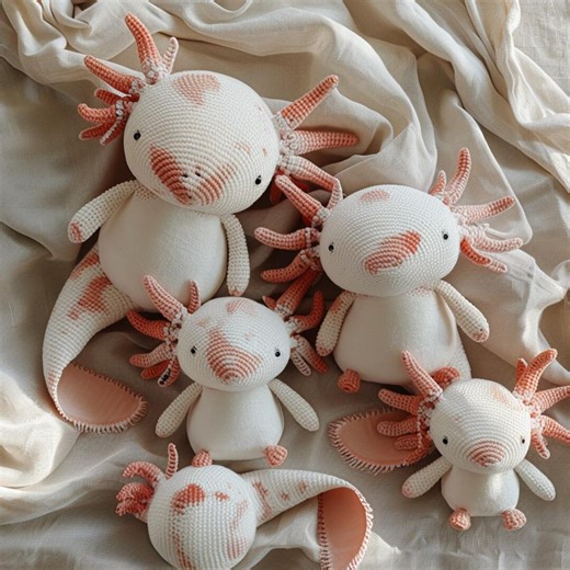 Axolotl Crochet Pattern PDF | Axolotl Family Collection | No Sew Amigurumi Plush | Beginner Friendly | Instant Digital Download - Etsy Canada