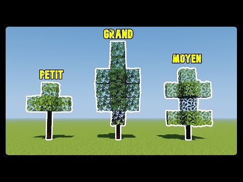 HOW TO BUILD TREES IN MINECRAFT TUTORIAL
