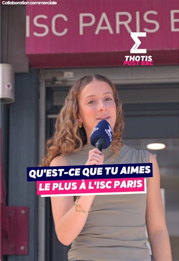 😍 Qu’est-ce que les étudiants de @Groupe ISC Paris aiment le plus ? #iscparis #étudiants #microtrottoir collaboration commerciale