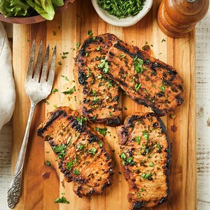 Grilled Boneless Pork Chops