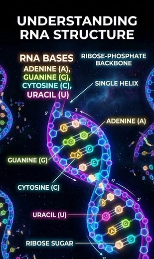 RNA – The Single Helix Molecule: Ribose-Phosphate Backbone and Nitrogenous Bases (A, U, G, C)