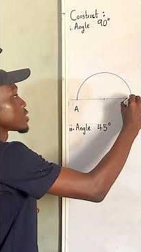 How to construct angle 90