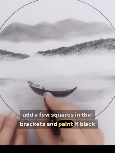 How To Paint A Simple Fishing Boat Scene (Easy Sponge Painting For Beginners!)