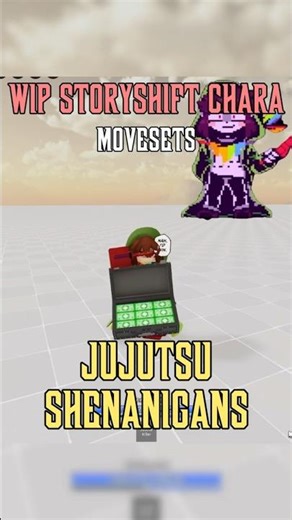 WIP StoryShift Chara Skill | jujutsu shenanigans skill builder #jujutsushenanigans #roblox