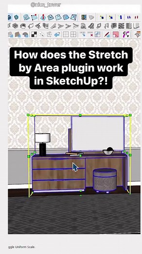 17K views · 271 reactions | How does the Stretch by Area plugin work in SketchUp?! For more tutorials, subscribe my YouTube channel! YouTube: Nice Tower #stretch #stretchbyarea #sketchup3D #3D #architexture #interiordesign #exteriordesign #nicetower #architect #engineering #design #skp #foryou #reels #fyp #fyp> | Nice Tower | Facebook