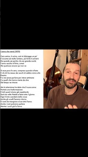 L'anno che verrà English Translation Lucio Dalla