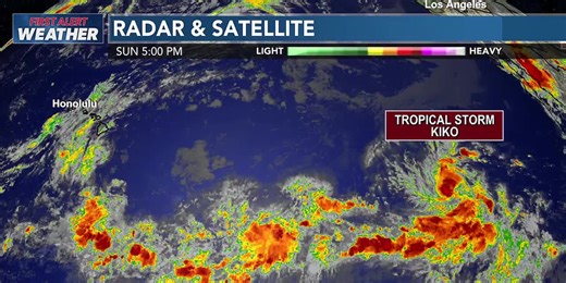 First Alert: Tropical Storm Kiko forms in Eastern Pacific