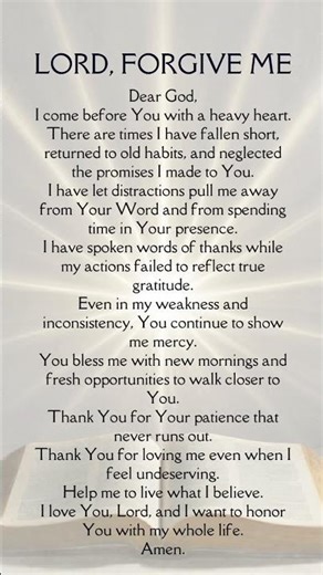 God, Forgive Me… I Needed This Prayer Today 🙏