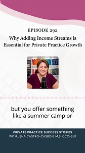 Is the only way to earn more money to take on more clients? Thankfully not! But this is where I see so many private practice owners get stuck. In this episode of Private Practice Success Stories, we're diving into one of the most important topics for private practice owners, which is how to increase your earnings by diversifying your income streams. I’m sharing the exact strategies that I have used to help hundreds of private practice owners, just like you, increase your profits without burning 