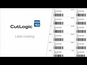CutLogic 1D - Label creating