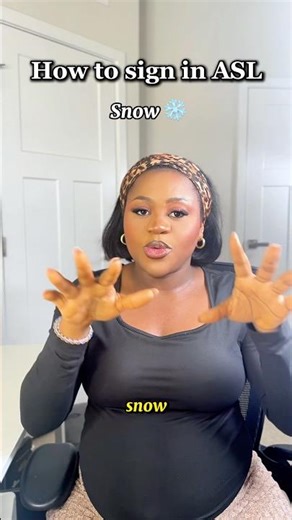 How to sign “snow” in ASL. #asl