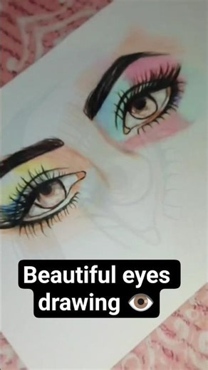 easy way making beautiful eyes 👀✨ #viral #art