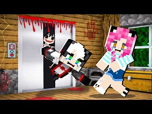 REDHOOD SHOULDN'T TAKE THE ELEVATOR AT 3 AM IN MINECRAFT* MEU DISCOVERS A WEIRD GIRL IN THE ELEVATOR