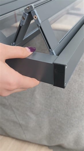 Acrylic hanging rail partition door, transparent and large, matte and private